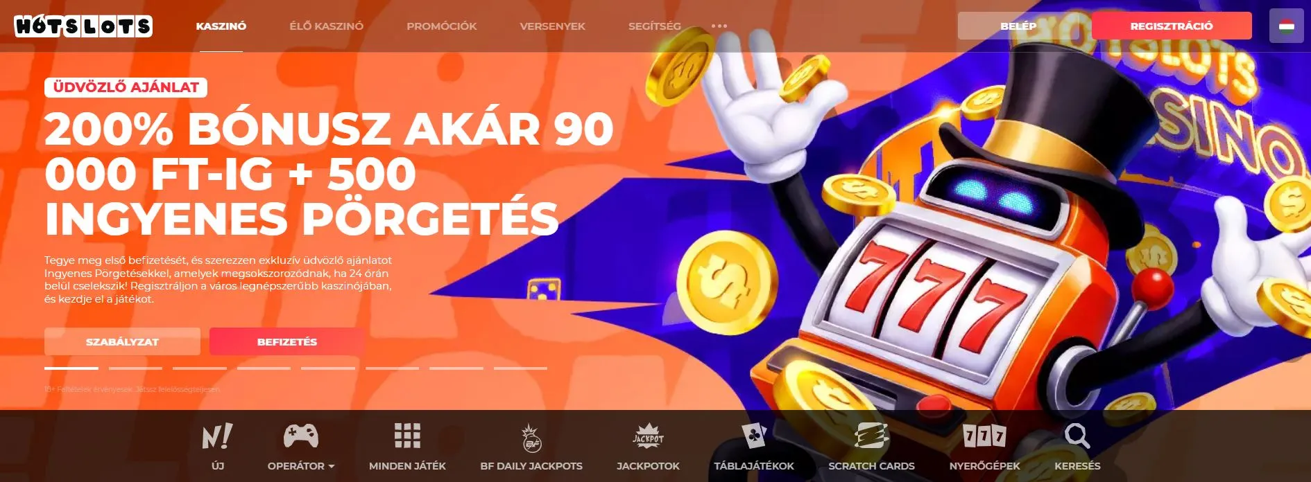 külföldi online kaszinók magyar játékosoknak HotSlots